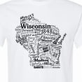 thumbnail image 4 of Inktastic Wisconsin State Word Salad T-Shirt, 4 of 5