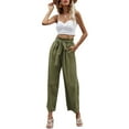 thumbnail image 6 of Qmyliery Women Wide Leg Pants, Elegant High Waist Loose Casual Party Street Cropped Trousers, 6 of 8