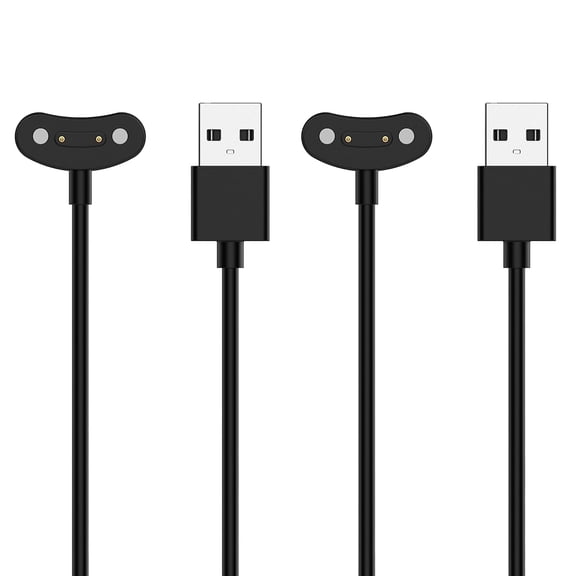 Tianle Replacement Charger Compatible with Ticwatch Pro 5 Charging Cable 3.3ft USB Portable Magnetic Charging Cord Cable for Ticwatch Pro 5 Charger Smartwatch Accessories (2 Pack, Black)