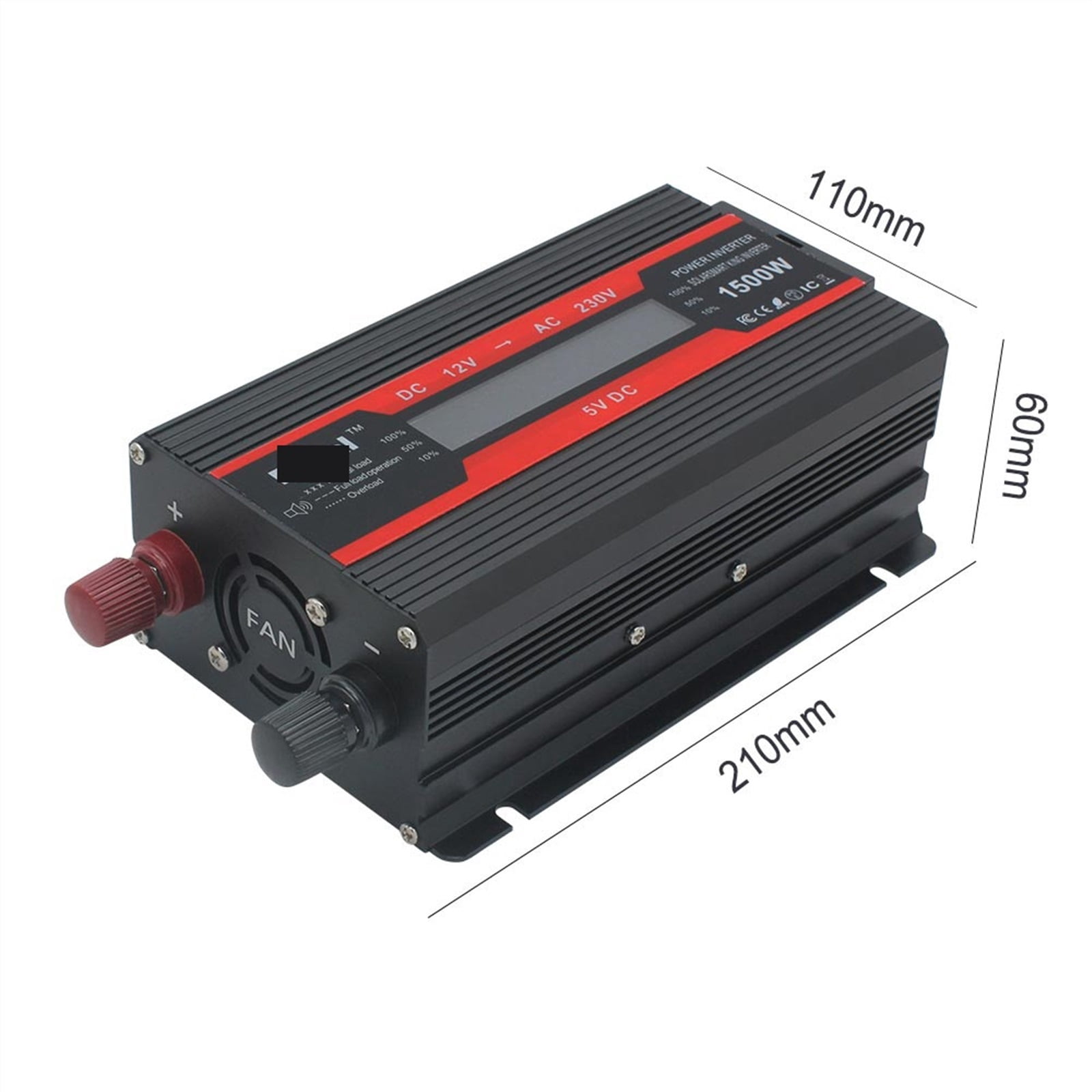 Modified Sine Wave LCD Inverter 12V To 220 Inverter 230 50Hz Power Converter 12V 220 Voltage Regulator Frequency Transmission ,Multiple Safety Protections
