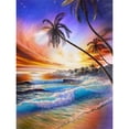 thumbnail image 1 of Cuadros Decorativos Kit de pintura de diamantes 5D olas playa taladro redondo completo manualidades DIY imagen de mosaico JShteea Nuevos Originales, 1 of 9