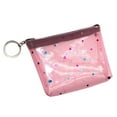 thumbnail image 3 of CIMAXIC PVC Heart Pattern Coin Bag Fashion Translucent Net Change Purse Creative Money Bag Pocket Purse with Zipper (Watermelon Red),4.72"X3.94"X0.39", 3 of 5
