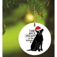 thumbnail image 4 of Funny Black Lab Christmas Ornament, 4 of 5