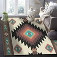 thumbnail image 5 of Boho Area Rug 5'x8', Southwestern Native Geometric Boho Brown Washable Area Rugs Non Shedding Floor Carpet Rubber Backing Non-Slip Indoor Mats for Living Room Bedroom Kitchen, 5 of 8
