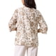 thumbnail image 3 of BLUSA BOHEMIA FLORAL PARA MUJER INSPIRE CHIC CON ESCOTE EN V Y MANGA 3/4 TALLA S COLOR MARRÓN, 3 of 6