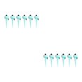 thumbnail image 4 of VONKY Auto Drip Irrigation System with Slow Release Switch Control Valves Self Water Waterer Tools Adjustable Garden Sprinkler Blue 1pc Type7 NO7, 4 of 6