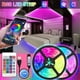thumbnail image 1 of Tira de Luces LED RGB Ganfancp 16.4Ft 5V USB con Mando a Distancia y Tiempo de Apagado 30Mins, 1 of 7