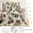 thumbnail image 5 of Sage Green Christmas Blanket Soft Cozy Warm Throw Blanket for Couch, Plush Fuzzy Flannel Fleece Blankets for Sofa, Rustic Pine Cones Xmas Botanical Bed Blankets Lightweight Gifts for Women, 50"x60", 5 of 9