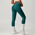 thumbnail image 5 of Celsior Compression Leggings with Pockets Pants for Workout Running Athletic Workout Yoga Pants Tummy Control Compression Smile Contour Activewear Tights Scrunch Butt Lifting Leggings L, 5 of 5