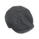 thumbnail image 1 of Men Winter Beret Newsboy Sunscreen Hat Wram Flat Bakerboy Hat Size M(Black Grey), 1 of 2