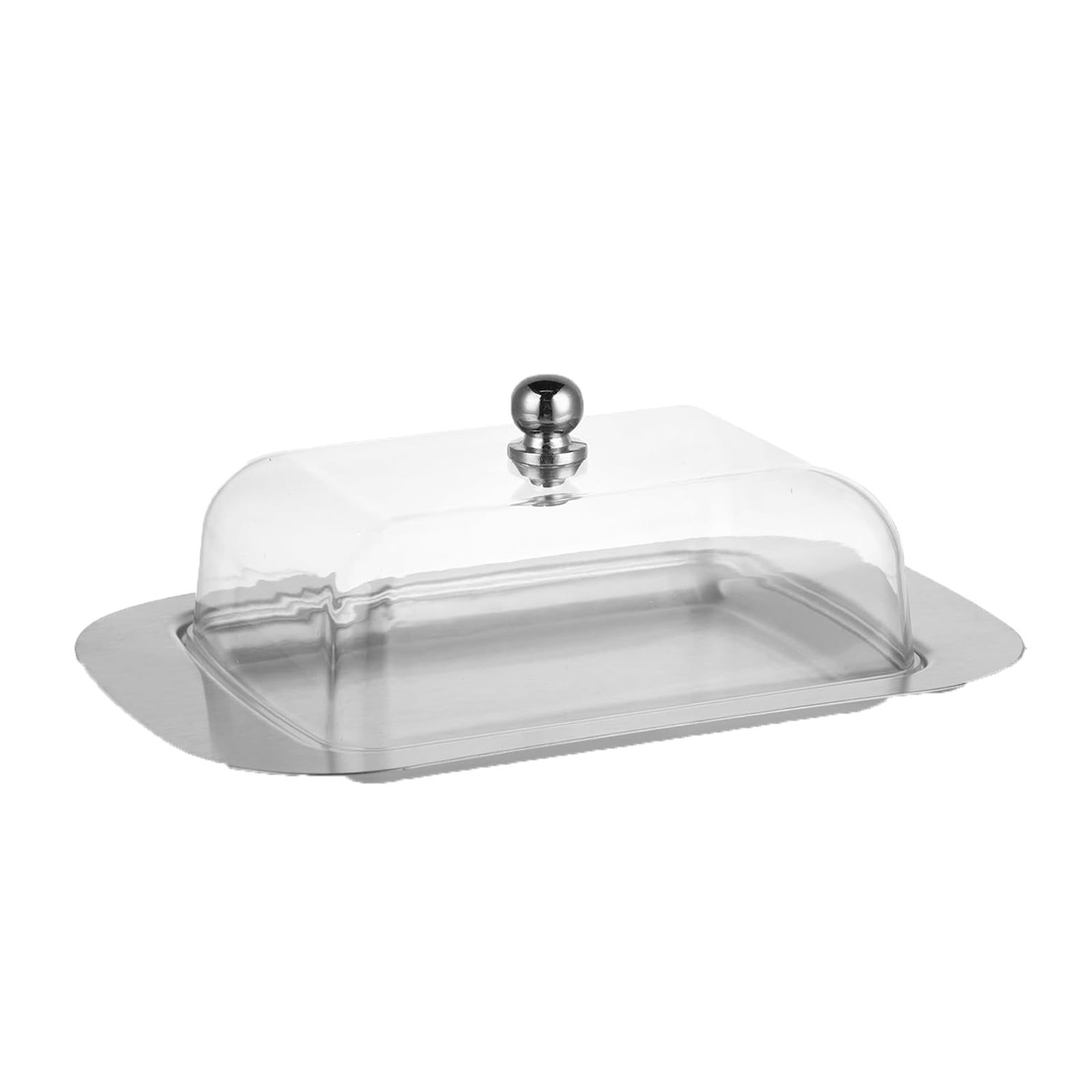 Mantequera Acero Inoxidable 304 Con Tapa - Caja Hermética Para Guardar Mantequilla, Galletas Y Postres
