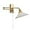 A-1Pack, variant on 1-Light Bathroom Wall Sconce Modern Farmhouse Gold Swing Arm Wall Sconce Milk Glass Wall Lamp with Pull Chain Single Brushed Brass Wall Mount Light Hardwired Wall Light Fixtures MWL14D-1