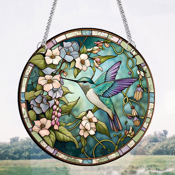 Panel de decoración del hogar Suncatcher acrílico impermeable para decoración gótica de ventana