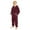 Wine, variant on Boys Sherpa Fleece Jumpsuits Casual Cute Fuzzy Long Sleeve Zip Up Hooded Homewear Romper Kids Loose Lightweight Winter Warm Loungwear