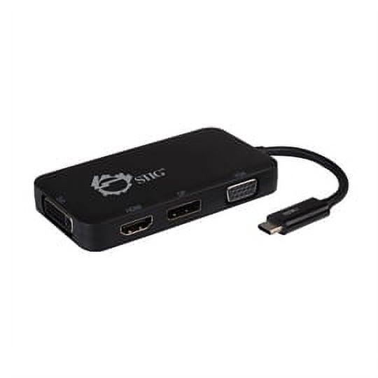 SIIG Accessory CB-TC0611-S1 USB-C to DVI/VGA/DP/HDMI Multiport Video Adapter Brown Box