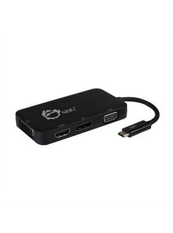 SIIG Accessory CB-TC0611-S1 USB-C to DVI/VGA/DP/HDMI Multiport Video Adapter Brown Box