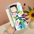 thumbnail image 5 of SKLYDDI Multicolor Vibrant Abstract Roses for iPhone 13 Pro Max Case - Watercolor Style Paint Splatters, Soft TPU Shell, Aesthetic Cute, 5 of 7