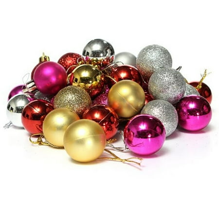 Enjoyofmine 24Pcs/Set Christmas Balls Plastic Light Balls Christmas Enjoyofmine 24Pcs/Set Christmas balls Plastic Light Balls Christmas Tree Ornaments Decorations - Walmart.com - Enjoyofmine 24Pcs/Set Christmas Balls Plastic Light Balls Christmas