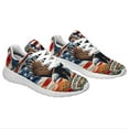 thumbnail image 6 of Patriot Eagle Memorial Day Print Sneakers Lightweight Comfortable Running Shoes for Men Women White Size 3.5, 6 of 7