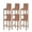 Brown, variant on Beige Flower Branch Bar Stool Covers Set of 2, Spring Summer Farmhouse Botanical Stretch Washable Bar Chair Covers with Backs, Removable Pub Counter Height Chair Cover for Kitchen Dining Room Cafe