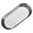 Silver, variant on Stainless Steel Serving Tray, Silver Platter for Serving Food, Small Metal Trays Decorative Plate Oval Storage Tray, Thickened Serving Dishes for Party Buffet Snack, 1 Pc, 10.43x4.13"