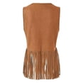 thumbnail image 5 of ZJXFGS Vest for Women,Western Shirts for Women,Womens Jacket,Long Vest for Women Sleeveless,Fringe Jacket Women,Fringe Vest Women Western,Light Weight Vest for Women,Khaki,2XL, 5 of 5