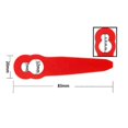 thumbnail image 3 of 50pcs Plastic Blades For Stihl Fsa 45 Fsa 57 Grass Trimmer Spare Parts 83mm For Cordless Grass Trimmer Blade Cutter Lawn Part, 3 of 4