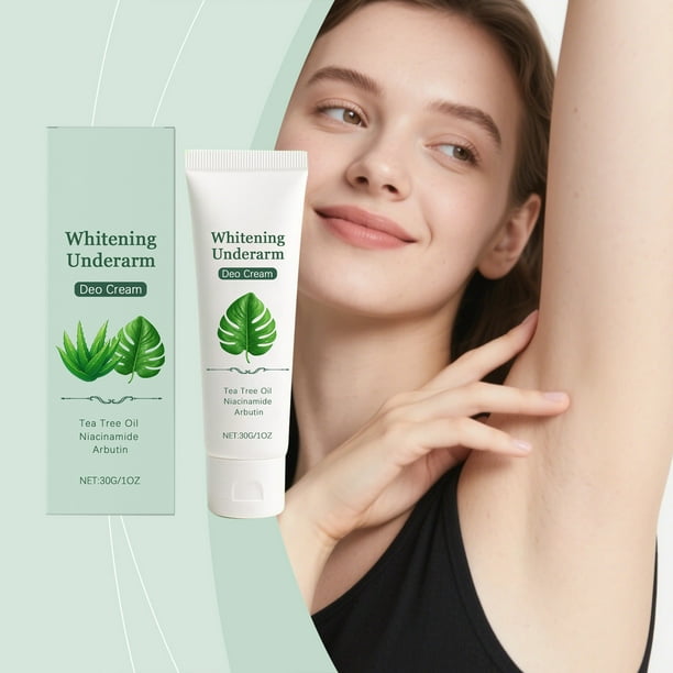 Crema Desodorante Iluminadora para Axilas | Crema Hidratante Suave para Axilas, Codos y Rodillas Oscuras | Capacidad de 30 G