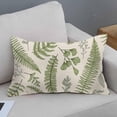 thumbnail image 2 of Throw Pillow Covers Green Leaf Floral in Vintage Style Leaves and Herbs Botanical Boxwood Seeded Eucalyptus Fern Maidenhair Pillow Case 12x20 Inches, 2 of 6