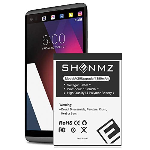 Lg V20 Battery Shenmz 4380mah Upgraded Replacement Battery For Lg Bl 44e1f Lg V20 Extended Battery