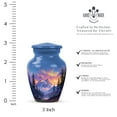 thumbnail image 2 of Mountain Keepsake Urn For Adult Male 3 Inch, Blue Mini Urns For Human Ashes For Woman, Small Cremation Urns For Burial In Ground, Funeral Urn For Human Ashes For Adults Mom And Dad, 2 of 7