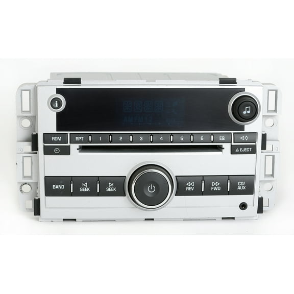 Restored Chevrolet Equinox 2008 Silver Radio AM FM Single Disc w Aux Input 25956995 (Refurbished)