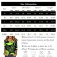 thumbnail image 3 of WTOBBY Women's Halloween Printed V-Neck Loose Shirt with 3/4 Sleeve, Casual Button Detail T-Shirt Top for Fall Season, Comfortable Fashion Apparel and Daily Wear,Sky Blue XL, 3 of 6