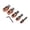 Rose gold, variant on LAZIOEGR 5 Pcs Silver Woodworking Plane Cutter Set, Violin Thumb Planers Curved Sole Metal Brass Luthier Tool for DIY Violin Viola Cello Wooden Instrument Hand Making, Includes Allen Wrench
