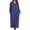 Blue, variant on qolati Zipper Robes for Women Lightweight Long Sleeve Hooded House Coats with Pockets Comfy Full Length Bathrobe Loungewear S-3XL