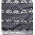 thumbnail image 1 of Soimoi Rayon Crepe Fabric Leaves,Floral & Paisley Block Print Fabric by Yard 46 Inch Wide, 1 of 3