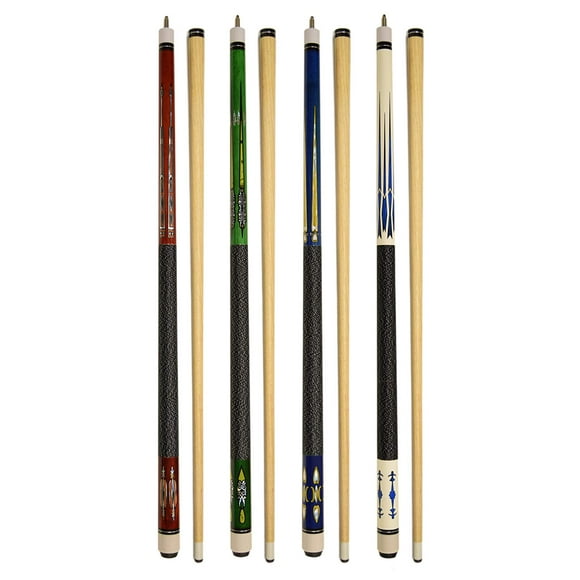 Set of 4 Pool Cues New 58" Billiard House Bar Pool Cue Sticks SET15~18