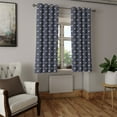 thumbnail image 2 of Ambesonne Horses Grommet Curtain, Wild Mustang Pattern, 50" x 54", Purple Grey White Pink, 2 of 6