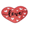 thumbnail image 2 of Floor Welcome Mat Valentines Door Mat Mini Carpet Decorative Doormat Area Rugs for Living Room Small Rugs for Bedroom Pastel Mat Valentine's Day Heart Shaped Kitchen Rugs Cute Rug 1PC 19.7"x31.5", 2 of 9