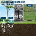 thumbnail image 3 of 36 Inch Rubber Tree Mulch Ring,2 Pack Tree Mulch Mat Tree Weed Barrier for Landscaping Weed Grass Control Root Protection, 3 of 6