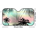 thumbnail image 3 of GZHJMY Car Front Windshield Sunshade UV Heat Protection, Foldable Auto Windshield Sun Visor for Sedan SUV Tropical Palm Tree, Car Sunscreen Blocks UV Rays Heat 51x27.5inch Keep Vehicle Cool, 3 of 6