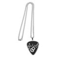 thumbnail image 7 of TABLZONE Black Stainless Steel Guitar Pick Necklace with Music Note Pendant, Stylish Music Jewelry for Men and Women, 7 of 7