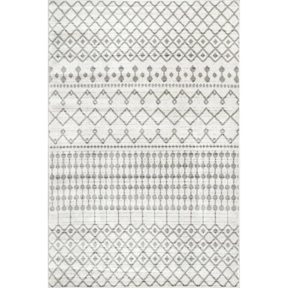 nuLOOM Kate Geometric Trellis Area Rug, 8' 10" x 12', Beige