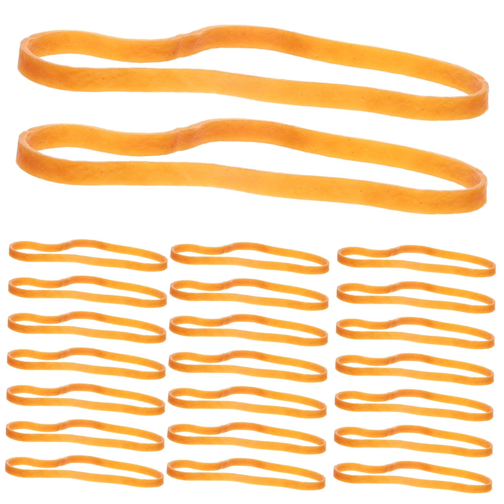 Luxshiny Heavy Duty Large Orange Rubber Bands, 1 Set for Office, File Organization, Outdoor Use, Secure Binding and Versatile Applications