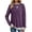 Purple, variant on MOSHU Color Block Sweaters for Women Crewneck Long Sleeves Fashion Tops Pullover Fall Lightweight Women Sweaters