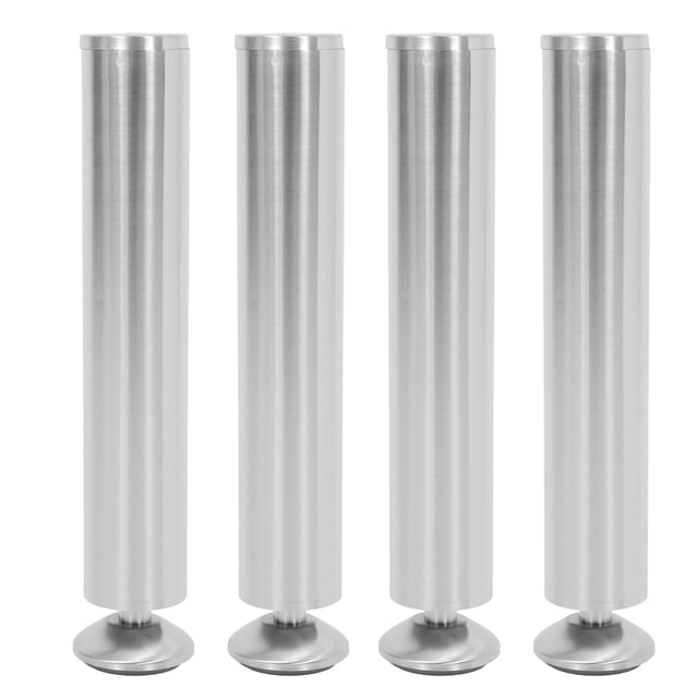 WORGEOUS 4 Uds. Patas para muebles, patas ajustables para gabinete, patas para sofá, armario, mesa de centro, baño, almohadillas protectoras para los pies (acero sólido)