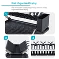 thumbnail image 3 of Home Zone Living Foldable X-Frame Dish Drying Rack with Drip Tray and Utensil Caddy, 3 of 7