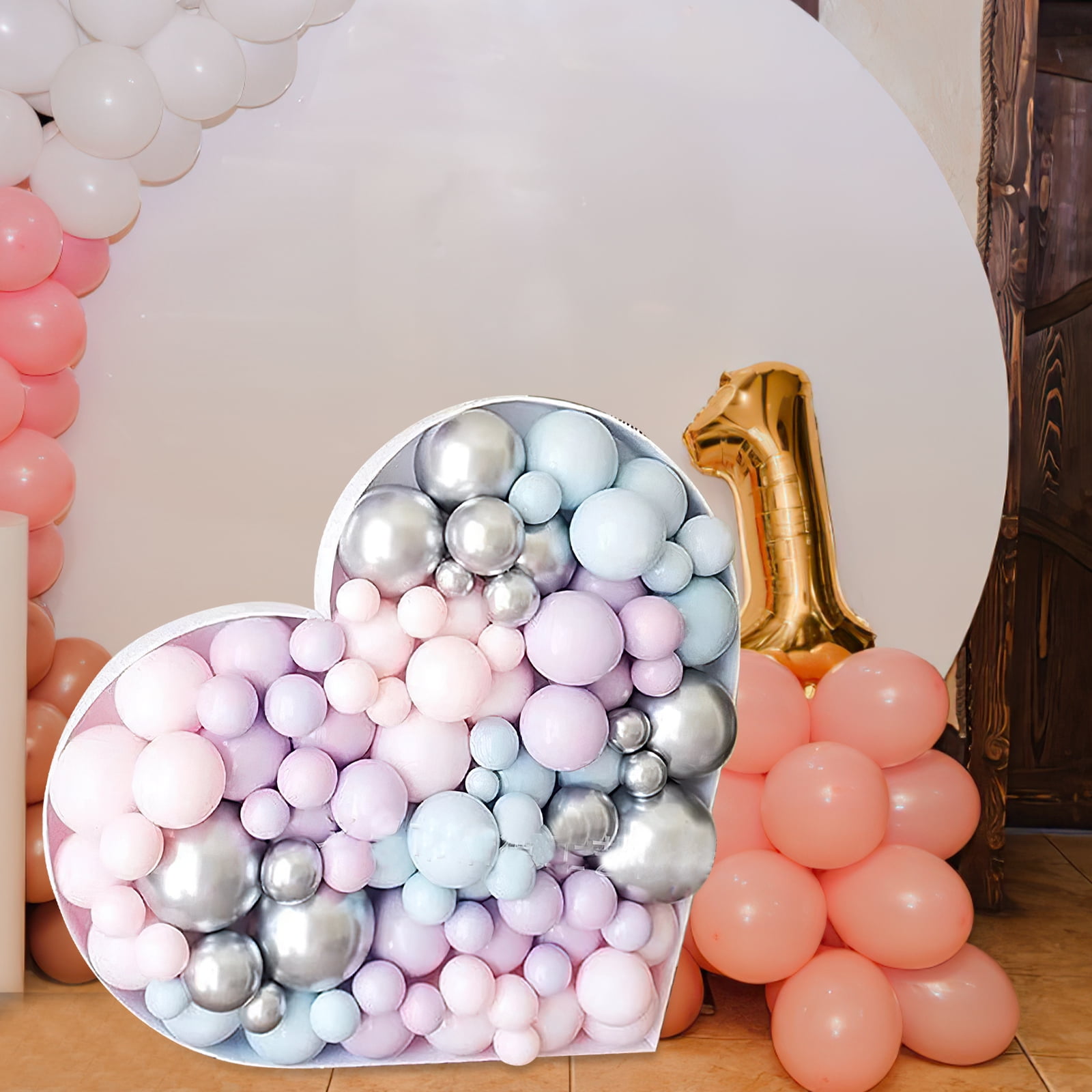 Heart Shape Party Balloon Frame Birthday Party Decoration Balloon Box Container