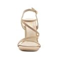 thumbnail image 3 of Ollio Women's Shoes Faux Nubuck or Faux Leather Strappy Slingback Open Toe Heeled Sandals SH174, 3 of 6
