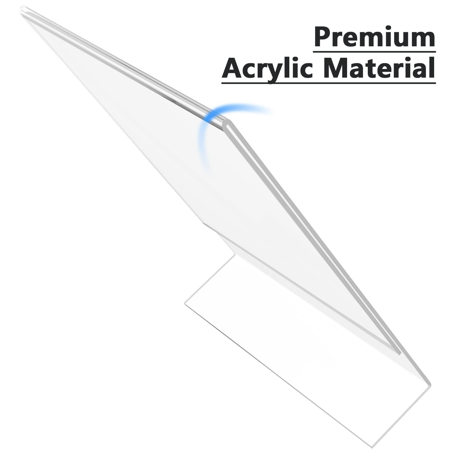 MaxGear 6 Pack Sign Holder 8.5 X 11 inches Slant Back Design